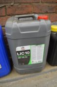*Part Used Tub of LIC10 Hydraulic Oil