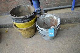 *Two Galvanized Bucket plus Plastic Buckets