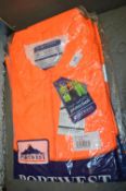 *2x Port West Orange Hi-Vis Rain Jackets Size: XXL, and 1x Port West Orange Hi-Vis Rain Trousers