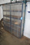 *Wall Mounted Racking 154x32x193cm (buyer to remove)