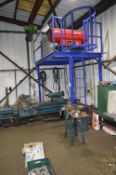 *Section of Mezzanine Flooring ~10ft x 7ft x 93” tall with Ladder and Handrails (buyer to remove,