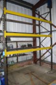 *One Bay of Pallet Racking 90x254cm x 350cm tall Comprising Two Uprights and Six Beams