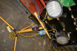 *110v Twin Lamp Site Light on Tripod