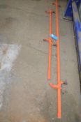 *Two Adjustable Orange Clamps 163cm and 255cm