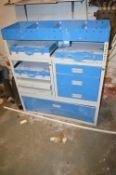 *Blue & Grey Van Storage Unit 102x37cm 116cm tall