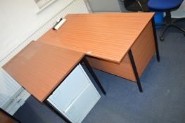 *Two Office Desks, and a Two Drawer Filing Cabinet