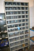*Grey Compartmentalised Storage Unit 92x31cm x 218cm tall