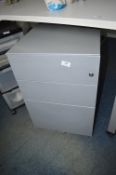 *Metal Under Desk Three Drawer Cabinet 43x58cm x 65cm tall