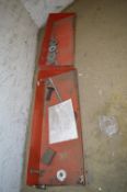 *Two Red Wall Shelves 31x90cm