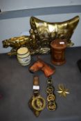 Horse Brasses and a Wall Plaque