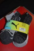 10 Pairs of Puma Youth’s Drycell Socks Size: 2.5-5