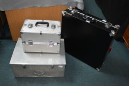 Three Aluminium Flight Cases