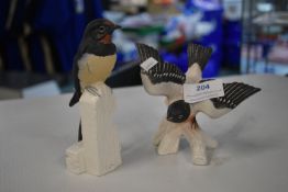 Two Small Goebel Swallow Figures