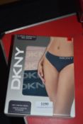 *DKNY Seamless Rib Bikini Briefs 4pk Size: M