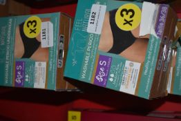 *2x Washable Period Underwear 3pk Size: S
