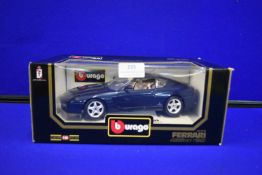 Burago Ferrari 456 GT 1992 Diecast Model Car