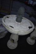 *White Circular Garden Fountain (incomplete, salva