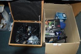 Two Boxes of Household Goods Including Electrical