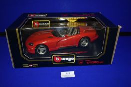 Burago Dodge Viper RT/10 1992 Diecast Model Car