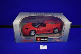 Burago Ferrari F50 Diecast Model Car