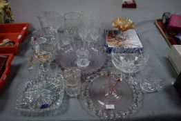 Glassware Including Rose Bowls, Fruit Bowls, Wine