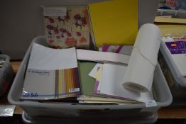 Storage Box Containing Card Blanks, Paper Patterns