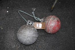 Pair of Aluminium Fishing Floats