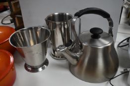 Stainless Steel Kettle and Two Jugs