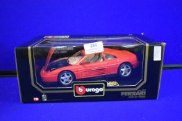 Burago Ferrari 348TB 1989 Diecast Model Car