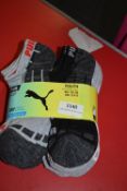 10 Pairs of Puma Youth’s Drycell Socks Size: 2.5-5