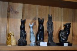 Egyptian Sphinxes, Figures, etc.
