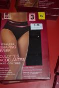 *2x Jezebel Seamless Shaping Briefs 3pk Size: S