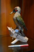 Goebel Pottery Green Woodpecker