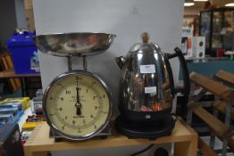 Dualit Electric Kettle, and Vintage Salter Kitchen