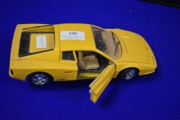 Burago Ferrari Testarossa 1984 Diecast Model Car