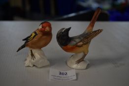 Two Small Goebel Bird Figures