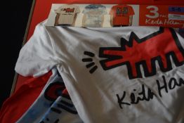 Keith Haring Kid’s Short Sleeve Top 3pk Size: 5-6 years