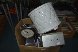 Kitchen Scales, Large Planter, etc.