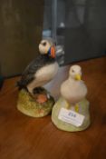 Two Composite Seabird Figures