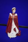 Royal Worcester Figurine Queen 80th Birthday 2006