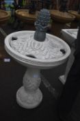 *Decorative White Garden Fountain (incomplete, sal