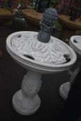 *Decorative White Garden Fountain (incomplete, sal