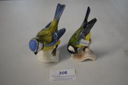 Goebel Blue Tit and a Great Tit Figures