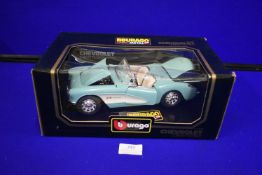 Burago Chevrolet Corvette 1957 Diecast Model Car