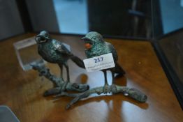 Pair of Cast Threshers