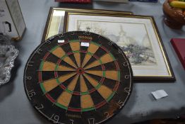 Nodor Dartboard, and Two Framed Prints