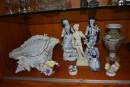 Assorted Pottery Figures and Ornaments