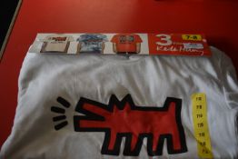 Keith Haring Kid’s Short Sleeve Top 3pk Size: 7-8 years