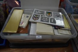 Storage Box Containing Card Blanks, Paper Patterns