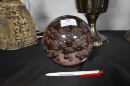 Large Glass Paperweight by Parlane